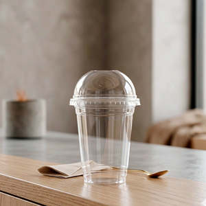 QUANG QUAN Wholesale Transparent Eco-Friendly Disposable <b>Plastic</b> <b>Cups</b> 12 16 22oz PP Single Wall <b>Cup</b> Lid 95mm For Cold Beverages - Product Image 1