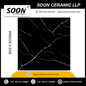 BARTVI BLACK - Baldosas de Porcelana Mate para Suelo, 800x800 mm, Antideslizantes, Antibacterianas, Diseño Rústico para Uso en Exteriores y Hoteles por Soon Ceram - Product Image 4