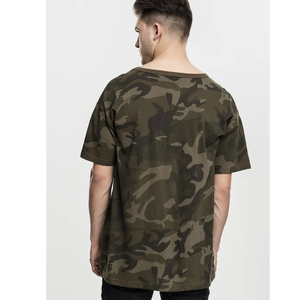 T-shirt pour homme, streetwear, imprimé camouflage, coton, manches courtes, col rond, coupe ample, décontracté, été - Product Image 2