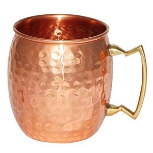 Ensemble de mugs en cuivre pour une esthétique de célébration haut de gamme, finition martelée, tasses en métal durables et réutilisables, mugs de service pour les fêtes - Product Image 4