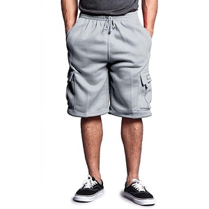 Men's Casual Elastic Waist Cotton Fleece Training Fitness Running Workout Gym Sports Shorts Quick Dry Breathable - Product Image 1