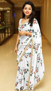 Saree de créateur en soie satinée à la mode avec travail de pierre prêt à porter vêtements de fête pour femmes tissu viscose comprend Salwar et robe - Product Image 2