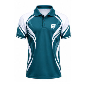 Team <b>Cricket</b> <b>Shirt</b> Short Eco-Friendly Breathable Quick Dry Lightweight Fabric Comfortable Fit Customizable for Regular Training - Product Image 1