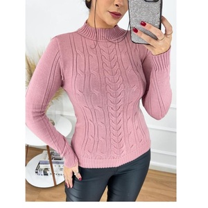 Suéter de Cuello Redondo de Lana para Mujer, Suéter Personalizado de Invierno, Proveedor de Suéteres de Cuello Redondo de BD - Product Image 1