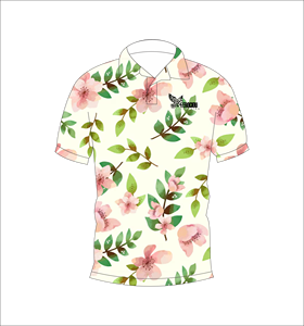 เสื้อโปโลพิมพ์ลายดอกไม้แบบกำหนดเอง แขนสั้น สวมใส่สบาย เหมาะสำหรับกอล์ฟ เทนนิส ชุดทีมฤดูร้อน - Product Image 1