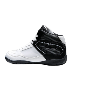Chaussures de boxe et de lutte professionnelles pour hommes en cuir véritable avec semelle extérieure en PU, confortables et offrant un excellent soutien – Idéales pour l'été – Vente en gros de haute qualité - Product Image 4