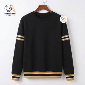 Ropa Griega, Sudadera Blanca de Cuello Redondo para Hombre, Corte Regular, Diseño con Bolsillo, 100% Algodón Tejido, Ropa Casual de Otoño, 370g - Product Image 3