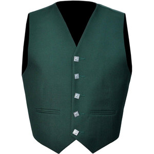 Traje Escocés Verde para Hombre, Chaqueta Formal Estilo Príncipe Charlie con Chaleco, Conjunto para Bodas, Fiestas y Ropa Tradicional de las Tierras Altas - Product Image 3