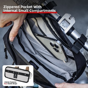 Bolsa de Manillar para Bicicleta Rhinowalk <span class=keywords><strong>COSMOPOLIS</strong></span> Serie 1.9L, Bolsa de Almacenamiento Delantera para Ciclismo Urbano y Desplazamientos Diarios - Product Image 4