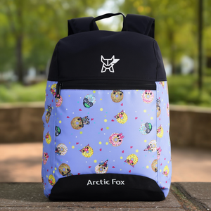 Mochila Escolar Arctic Fox de Neopreno Resistente al Agua de 17L para Estudiantes, con Cierre de Cremallera y Patrón Geométrico - Product Image 3