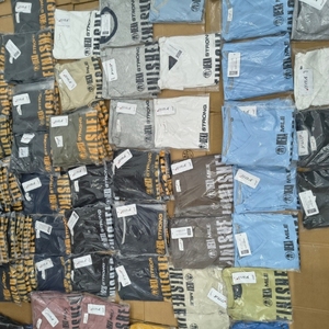 Bangladesh Readymade Garments <b>Apparel</b> <b>Stock</b> Lot Seller Men's Cotton t-shirt Surplus Branded Overrun Embroidery Printed Designs - Product Image 2