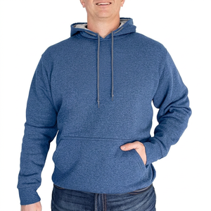 Sweat-shirt à capuche unisexe bleu royal, coupe classique, 100% coton jersey, pull décontracté, imperméable, respirant, écologique, hiver - Product Image 6