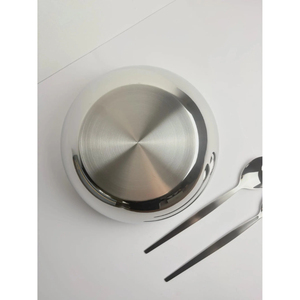 Bol à salade en métal personnalisable de haute qualité avec cuillère pour la décoration de la maison, pour servir les aliments lors de fêtes - Articles de cuisine décoratifs - Product Image 4
