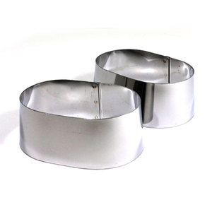 Oval Stainless Steel Non-Stick Adjustable <b>Cake</b> Ring <b>Mold</b> for Baking Desserts Mousse and Cheesecake - Product Image 4