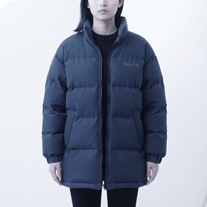 Abrigo largo acolchado con capucha para mujer, chaqueta de burbujas cálida para invierno - Product Image 3