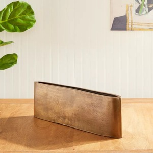 Vase de table moderne, design rectangulaire fait main, pièce d'art décorative - Product Image 1