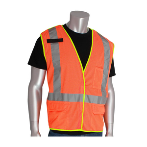 Chaleco de Seguridad Reflectante de Alta Visibilidad para Trabajo Nocturno, Precio de Fábrica, Personalizado, Impermeable, con Luz LED Intermitente, 100% Nailon/Poliéster - Product Image 6