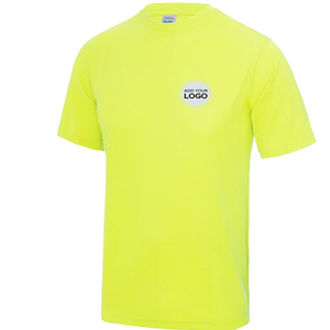 T-shirt de performance à coupe ample, respirant, anti-humidité, 100 % polyester, écologique, avec coutures plates et logo personnalisé - Product Image 1