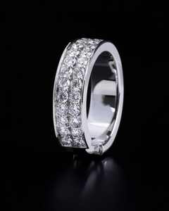 Anillos de Aro de Plata de Ley 925 con Moissanita VVS que Pasan la Prueba del Diamante, Estilo Hip Hop de Lujo - Product Image 4