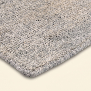 Tapis en laine grise Ashen Palace noué à la main, écologique, antidérapant, tapis d'appoint damassé moderne pour salon et hôtel - Product Image 6
