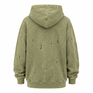 Sudadera Premium para Mujer, Estilo Desgastado, Tela de Algodón Suave, Acabado Lavado Vintage, Interior de Felpa, Capucha Ajustable, Bolsillo Canguro, Casual - Product Image 2