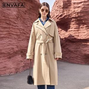 <b>Spring</b> New Trench <b>Coat</b> Fashion Style British Style <b>Women</b> Long Trench <b>Coat</b> - Product Image 4