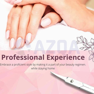 Tijeras de Cutícula de Acero Inoxidable de Primera Calidad con Hojas de Punta Fina para el Cuidado Profesional de la Manicura - Product Image 2