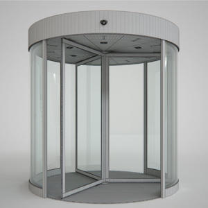 <span class=keywords><strong>Porte</strong></span> tournante automatique au design moderne pour hôtels : verre trempé imperméable avec surface finie haut <span class=keywords><strong>de</strong></span> gamme pour entrée <span class=keywords><strong>de</strong></span> luxe - Product Image 5