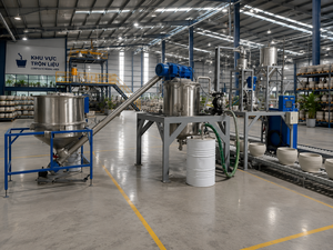 Système de production composite Vietnam 15KW 1000L en matériau SUS304, mélange complet et rapide, décharge rapide des produits chimiques. - Product Image 5