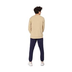 Sweat-shirts à col rond pour homme en molleton 100% coton, personnalisables OEM, pour l'hiver, séchage rapide, coupe-vent, écologiques, respirants, tricot uni - Product Image 3