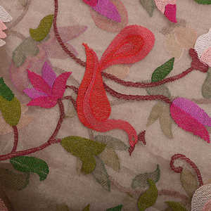 Tela de Chifón Bordada Malty Dobby, 100% Poliéster, Transpirable, Ecológica, de Peso Medio, para Bodas, Color Personalizado - Product Image 2