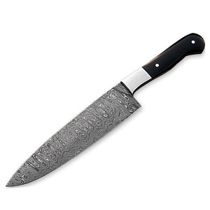 Couteau de cuisine artisanal en acier Damas avec manche en bois durable pour la préparation professionnelle des aliments et la cuisine quotidienne - Product Image 2