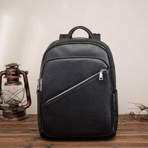 กระเป๋าเป้สะพายหลังกันน้ำ หนังแท้ ป้องกันการโจรกรรม สไตล์วินเทจ สำหรับใส่แล็ปท็อป ขนาดมาตรฐาน 20-35 ลิตร รุ่น Unisex LBP-0328 - Product Image 1