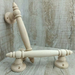 Premium handcrafted wooden <b>door</b> <b>handles</b> in natural wood, durable stylish design perfect for home decor and furniture use. - Product Image 1
