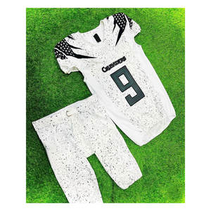 ชุดยูนิฟอร์มอเมริกันฟุตบอลแบบกลับด้านได้จากโรงงานดั้งเดิม พิมพ์ลายทัคเคิลทวิลคุณภาพสูงสำหรับผู้ใหญ่ สีตามสั่ง - Product Image 5