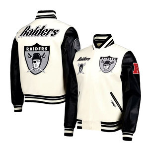 DAIZEN <b>STAR</b> Raiders Varsity <b>Jacket</b> for Black Sleeve Letter Embroidery Patch Design Men's Casual Autumn Wear High-quality - Product Image 1
