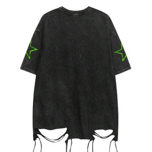 Custom Oversized Vintage Acid Wash T <b>Shirt</b> Gothic Skull Cross Graphic Print Heavyweight Cotton Harajuku <b>Y2K</b> Streetwear Men Women - Product Image 5