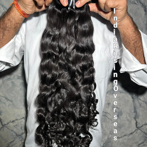 Direct From Factory Wholesale Price Indian <b>Curly</b> Hair <b>Extensions</b> Collected from Single Donor Machine Double Weft - Product Image 1