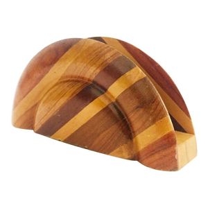 <b>Minimalist</b> Wooden Napkin Holder Simple Tissue Dispenser Compact <b>Table</b> Organizer For Dining Kitchen Office Cafe Restaurant Use - Product Image 6