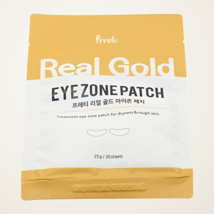 แผ่นมาส์กใต้ตา Prreti Korean Real Gold Eye Zone Patch 30 แผ่น ผลิตในเกาหลี 25 กรัม แผ่นคอลลาเจน / เปปไทด์ / ไนอะซินาไมด์ - Product Image 4