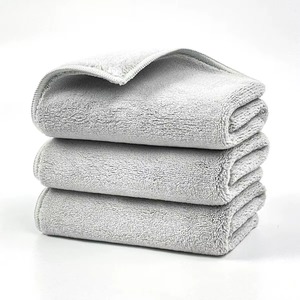 Soft Cotton Face Towels Wholesale Heavy Weight GSM Quick Dry Absorbent Bathroom Hand Cloth <b>Bulk</b> OEM Supplier Soft Gray <b>Terry</b> - Product Image 3