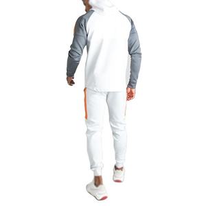 Custom Own Logo Men Running Winter Sports Track Suit Set High Quality Design Your Own Hooded Fleece sweatsuits with panel work - Product Image 4