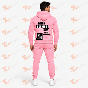 New 2026 High Quality Custom Men's Winter Solid Tracksuits Zip-Up Hoodie and <b>Sweatpants</b> <b>Set</b> 100% Cotton - Product Image 5
