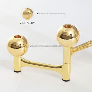 Portavelas de arte del hierro para el hogar, candelabro de Metal de mesa de estilo Vintage americano para Decoración de mesa del hogar - Product Image 2