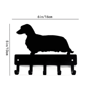 CIFbuy 6-Inch Longhaired Dachshund Metal <b>Wall</b> Key Hooks Practical <b>Storage</b> Decor for Mail Key Organizer for Temu Pick Service - Product Image 6