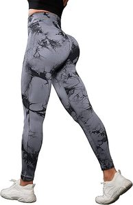 Women's Gym Fitness <b>Leggings</b> Solid Full Length Mid Elastic Waist Anti-UV Eco-Friendly Breathable Seamless Spandex/<b>Nylon</b> - Product Image 3