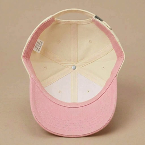 หมวกเบสบอลสองสีแบบมีโลโก้ปัก 6 แผง ปรับขนาดได้ ทรง Dad Hat สไตล์ลำลองคลาสสิก คุณภาพสูง เหมาะสำหรับกิจกรรมกลางแจ้ง - Product Image 4