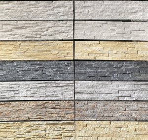 Rectangle Ledger <b>Marble</b> Stone Tile Split Face Modern Calcite Finish Waterproof Exterior Wall Cladding Durable - Product Image 5