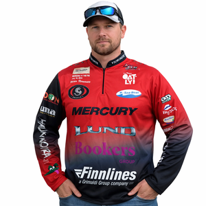 Chemises de pêche personnalisées pour sponsor de tournoi, sublimation, manches longues, séchage rapide, protection UV, respirantes, jersey de pêche - Product Image 1