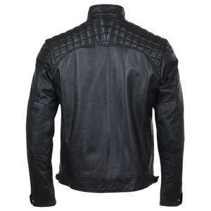 Veste en cuir d'agneau décontractée pour hommes, veste unie pour hommes, coupe-vent, grande taille, veste avec logo personnalisé - Product Image 6